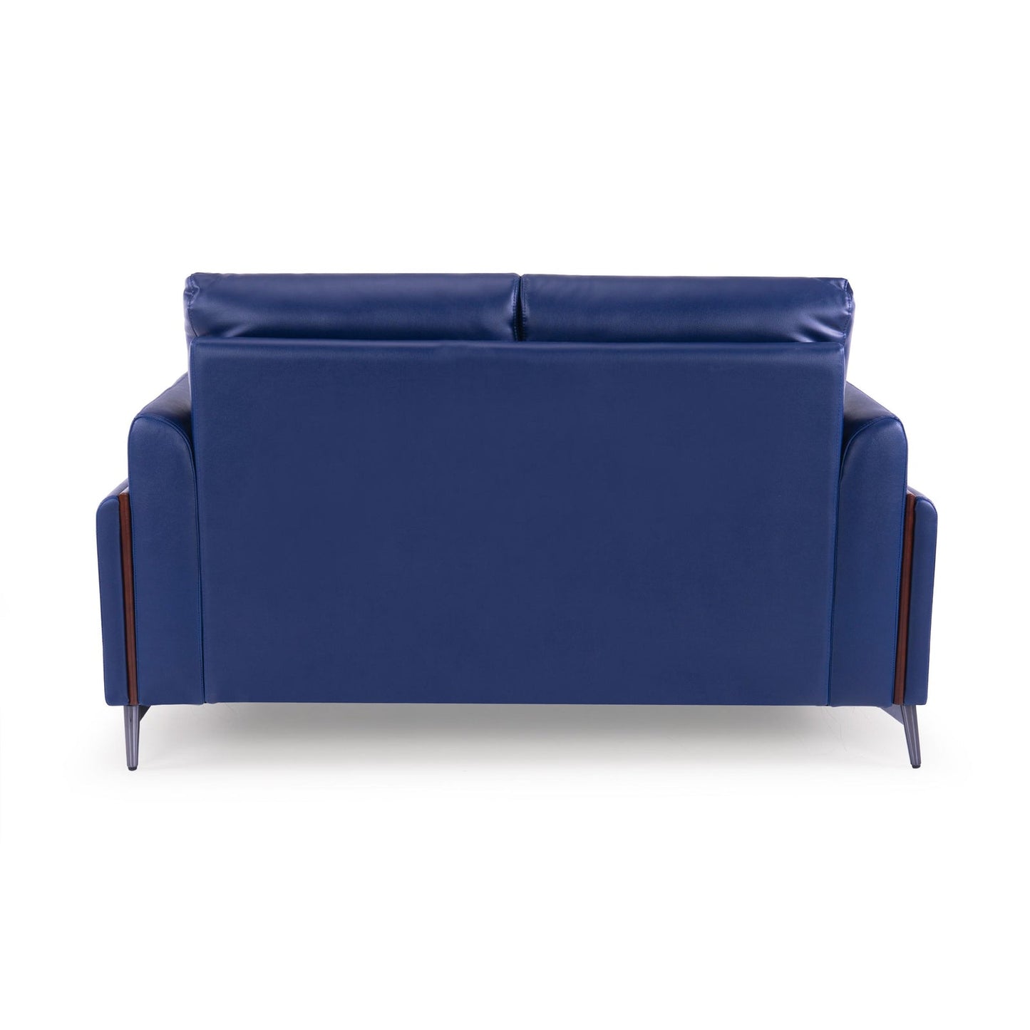 Leatherette 2 Seater Sofa in Galaxy Blue