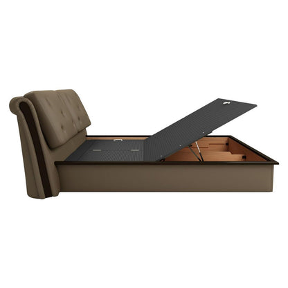Upholstered Queen Size Bed with Hydraulic Storage