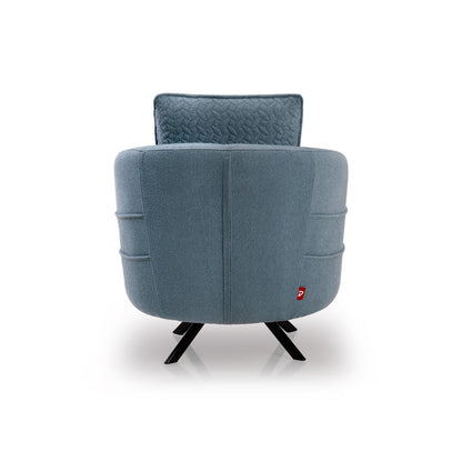 Boucle 1 Seater Sofa in Teal Blue
