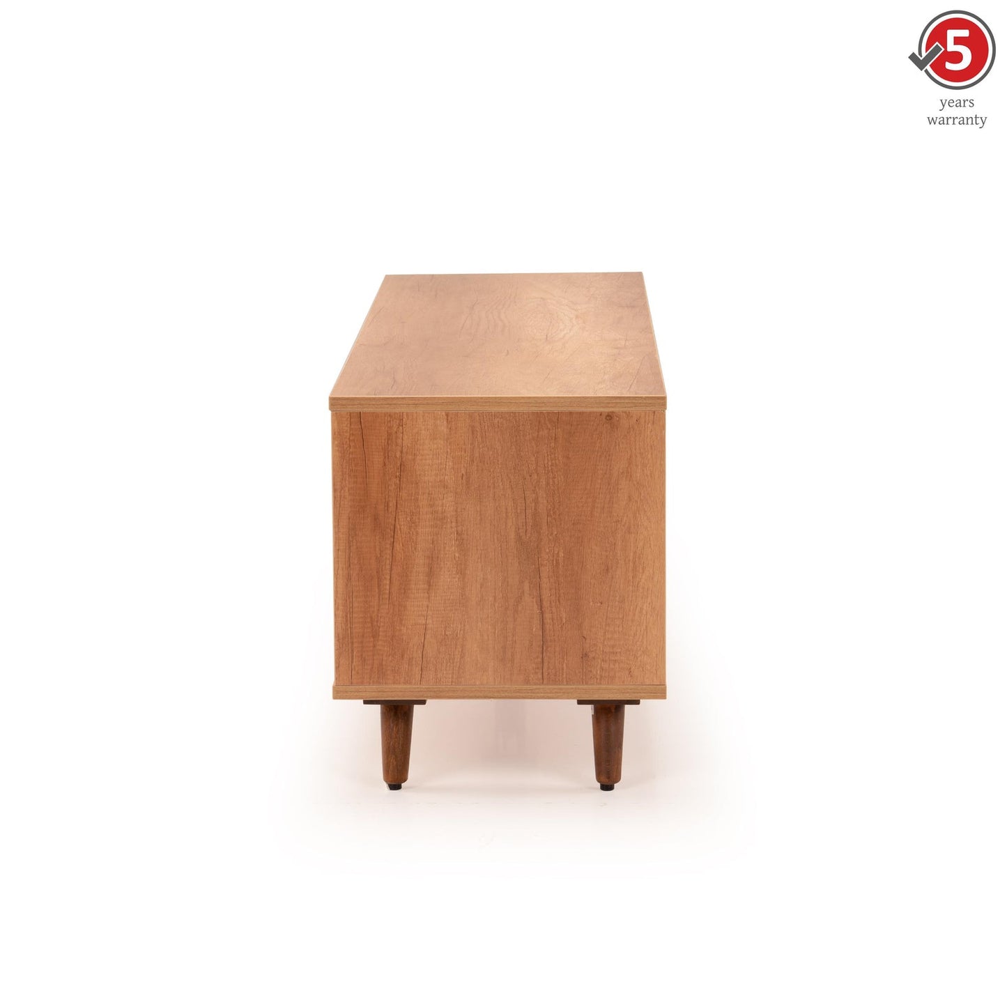 TV Unit in Oak Brown Finish with Laminate Top