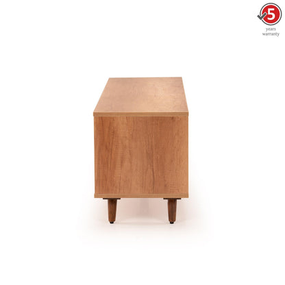 TV Unit in Oak Brown Finish with Laminate Top