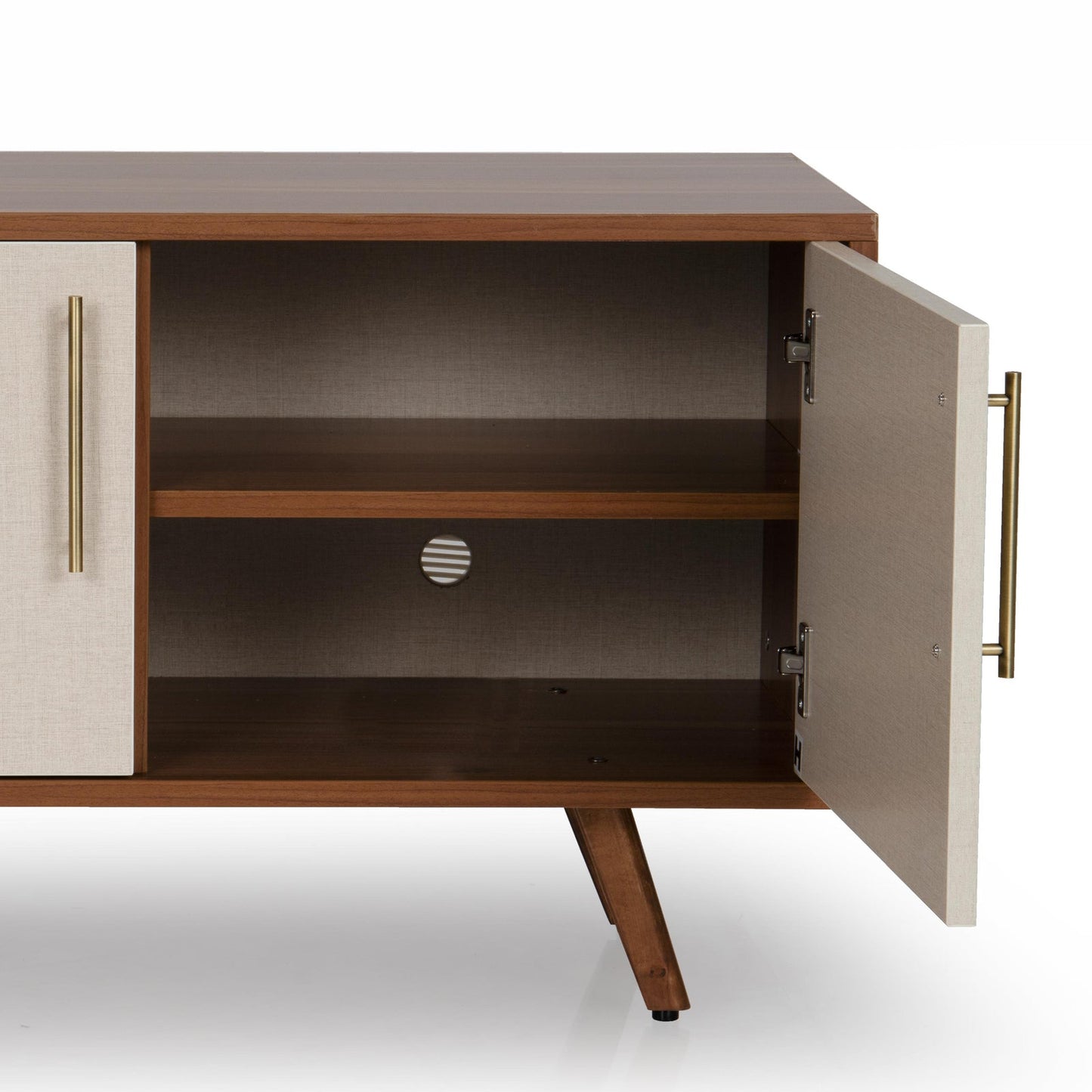 Shoe Cabinet in Walnut Finish