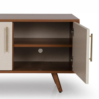 Shoe Cabinet in Walnut Finish