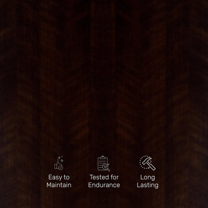 3 Door Wardrobe in Dark Cherry Finish