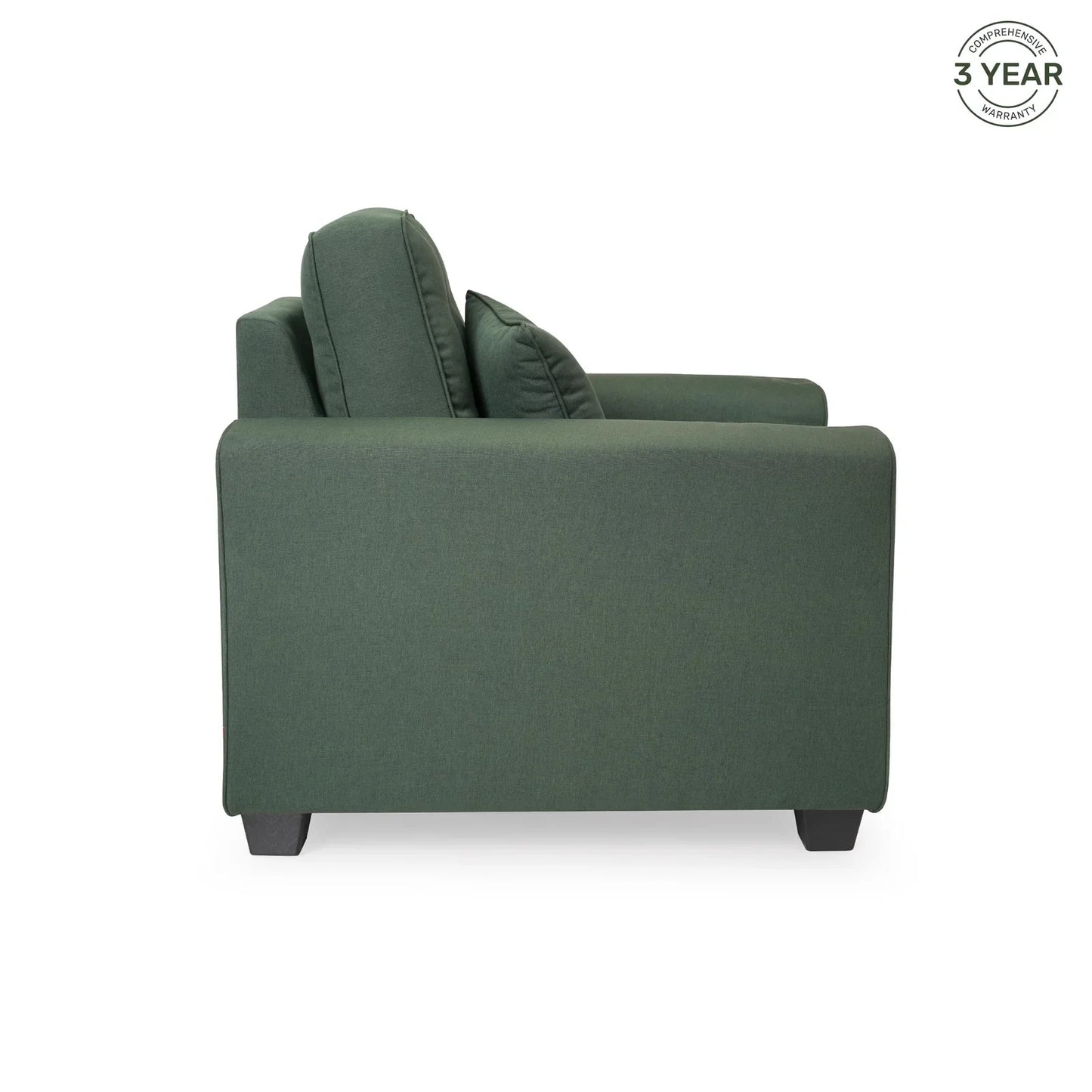 Linen 3 Seater Sofa in Fern Green