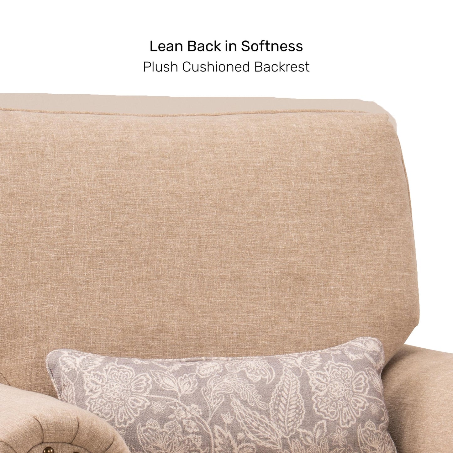 Linen 1 Seater Rolled Arms Sofa in Smokey Taupe