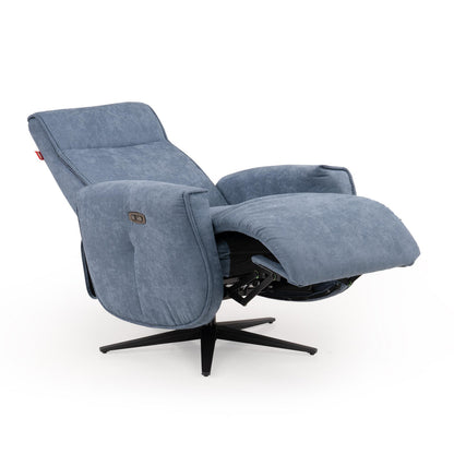 Tweed 1 Seater Power Swivel Recliner