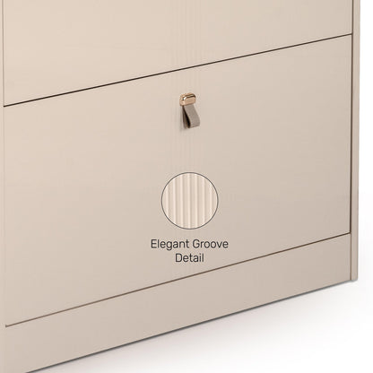 Shoe Cabinet with Pull-Down Foldable Drawers