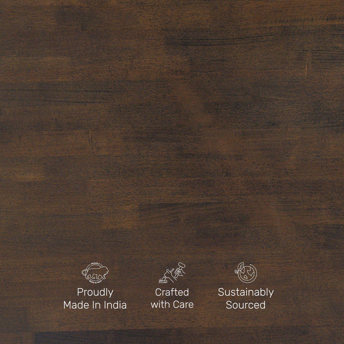 Veneer 4 Seater Dining Set in Coffee Brown