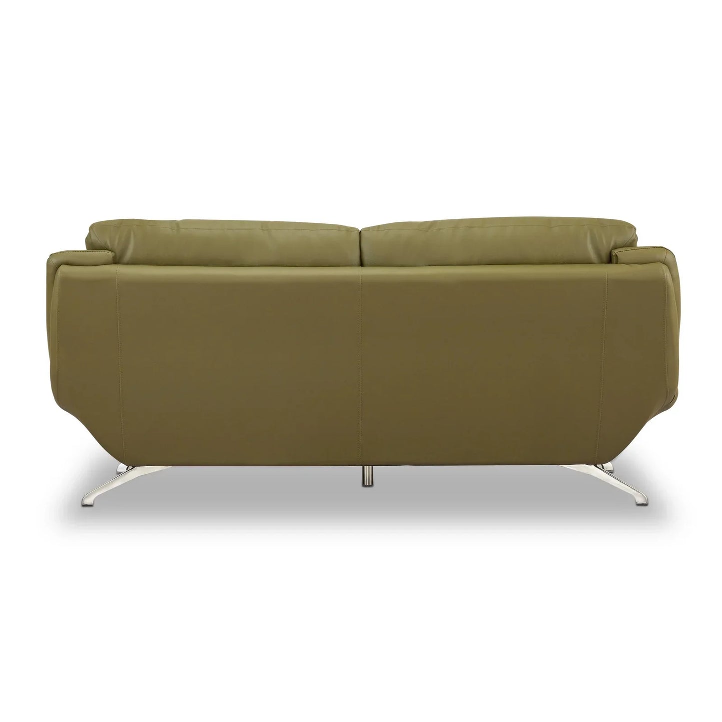 Leatherette 3 Seater Sofa in Olive Green