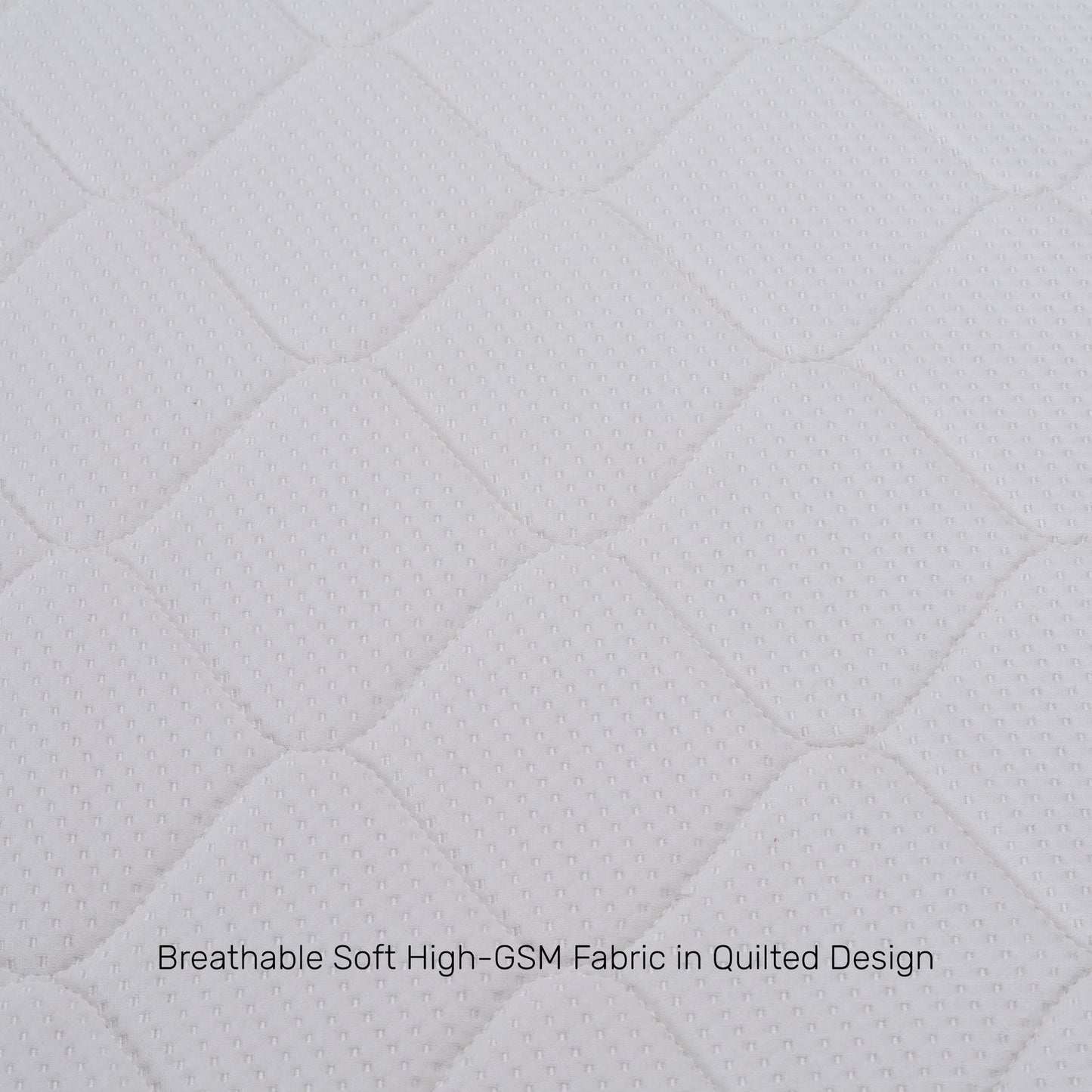 Solid Wood Single Bed with Memory Foam Mattress
