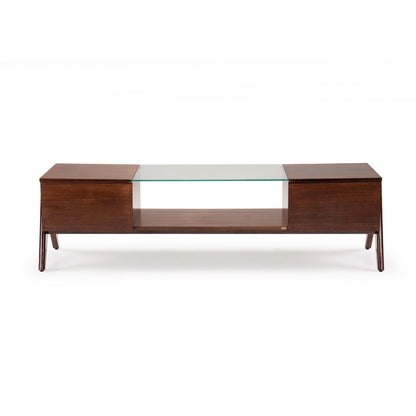 Veneer TV Unit in Dark Oak Finish