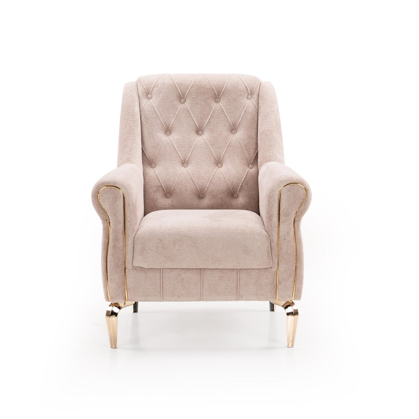 Fabric 1 Seater Sofa in Smokey Taupe