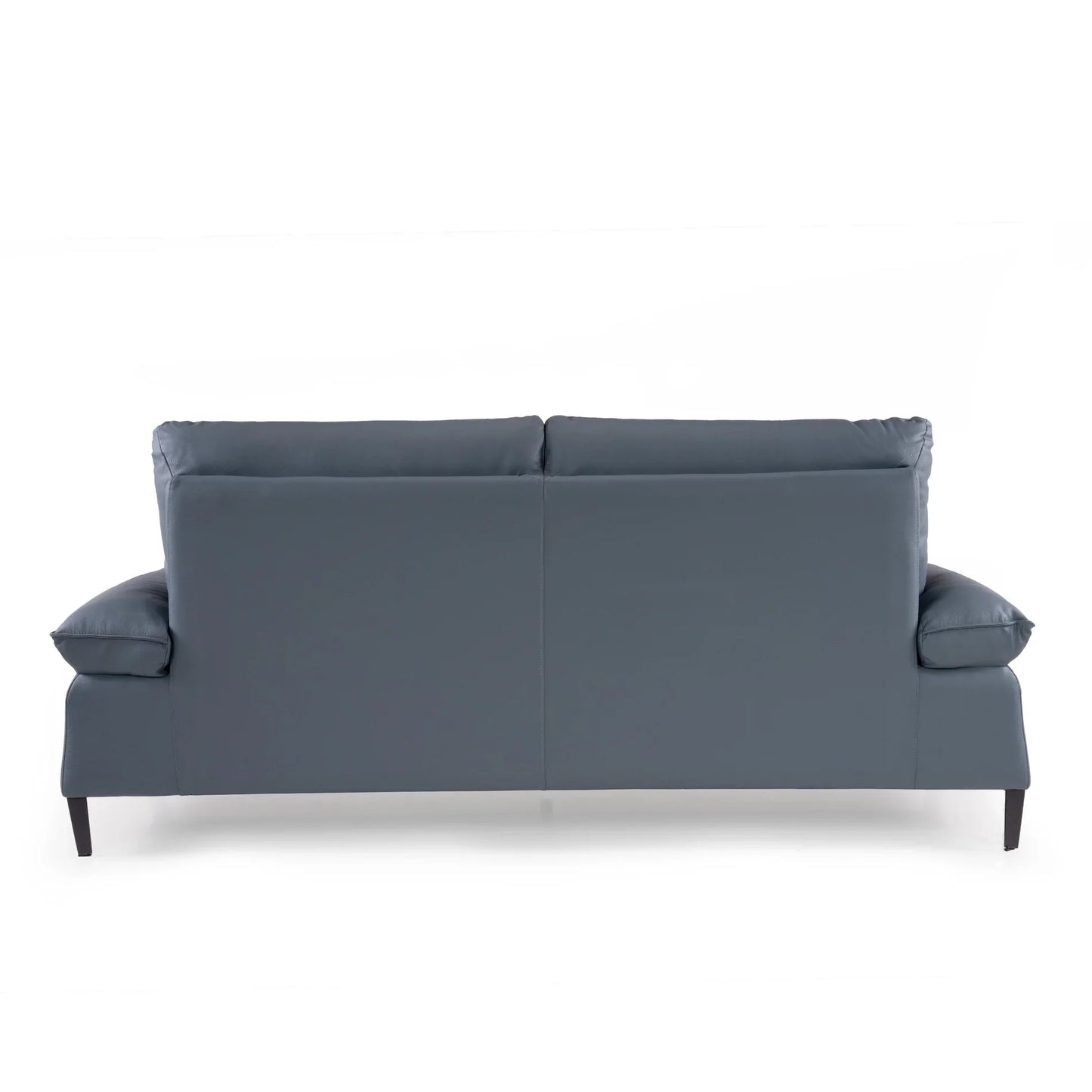 Leather 3 Seater Sofa in Light Blue