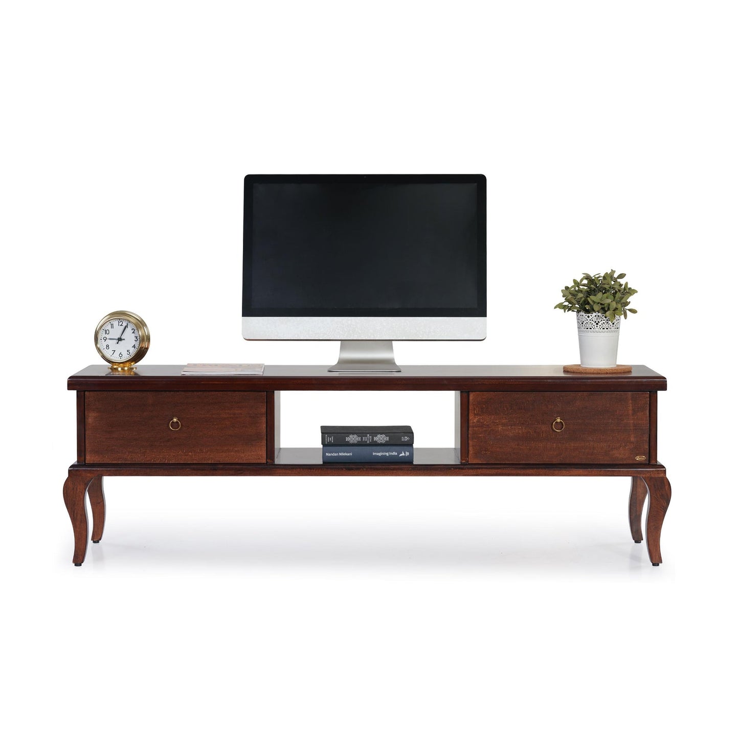 Veneer TV Unit in Walnut Finish