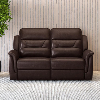 Leather 2 Seater Power Recliner with 2 USB Ports