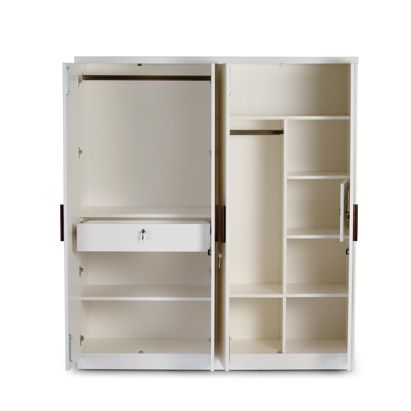 4 Door Wardrobe in Frosty White