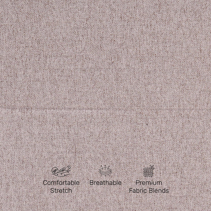 Tweed 3 Seater Reclining Sofa in Beige