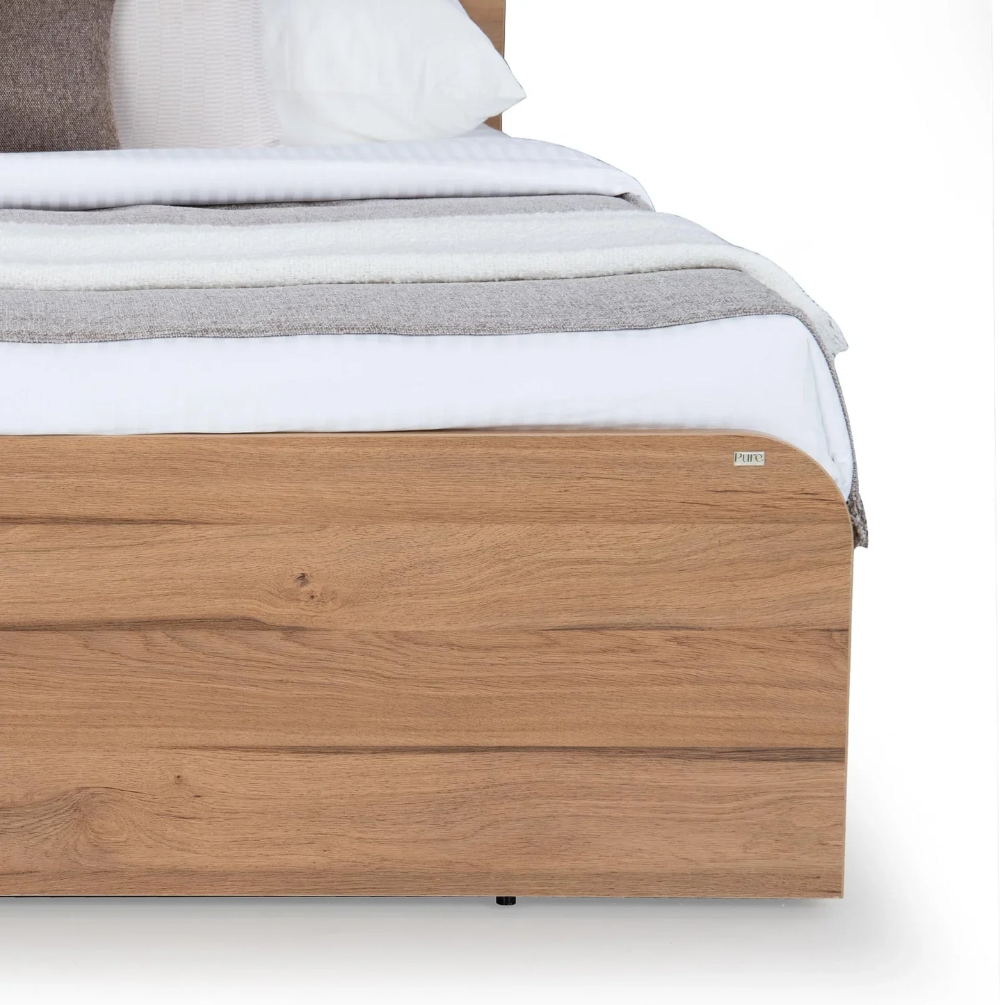 King Size Bed with Storage Headboard