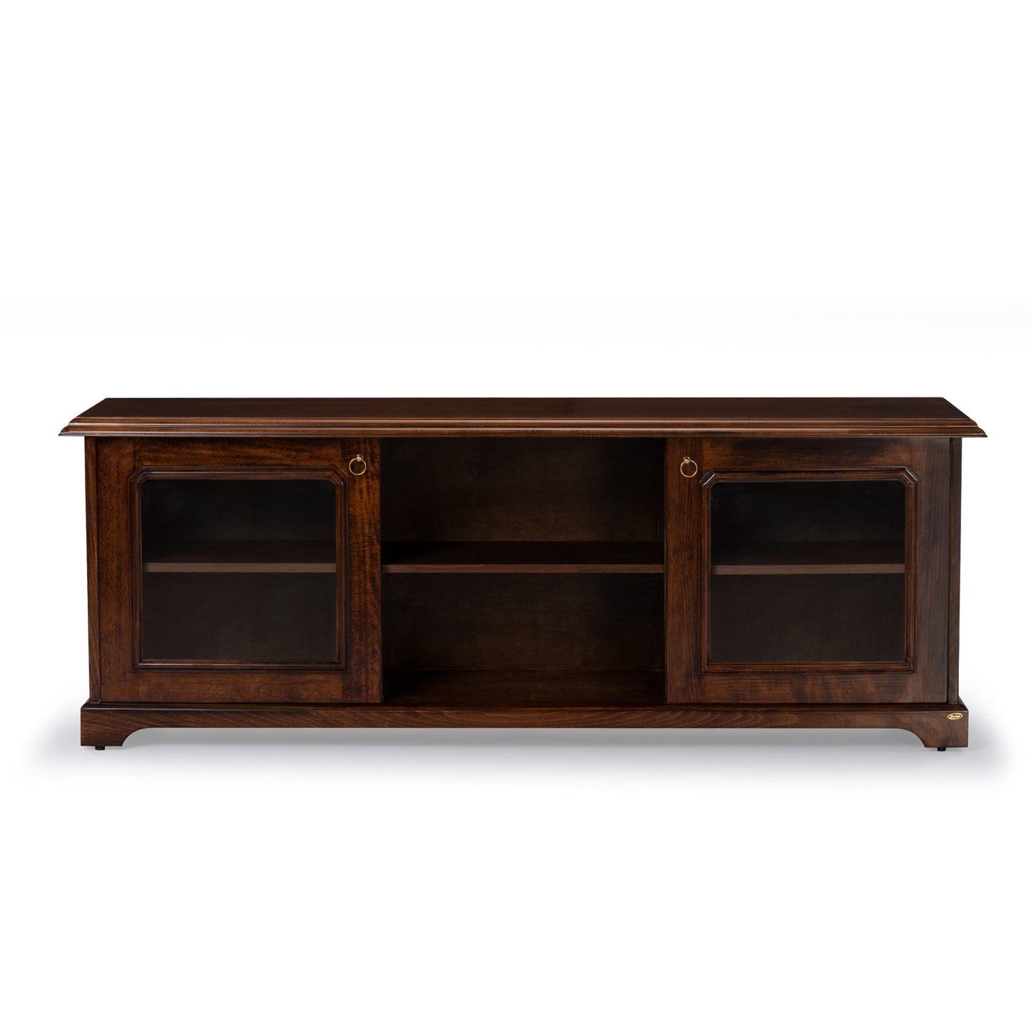 Veneer TV Unit in Dark Oak Finish