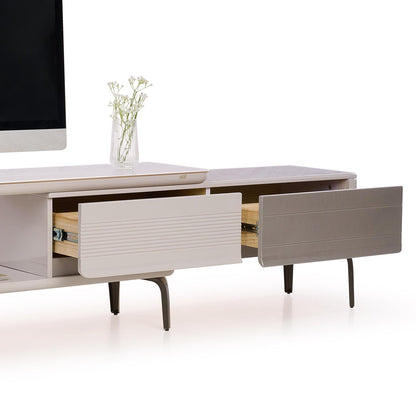 Extendable TV Unit with Marble Finished Top