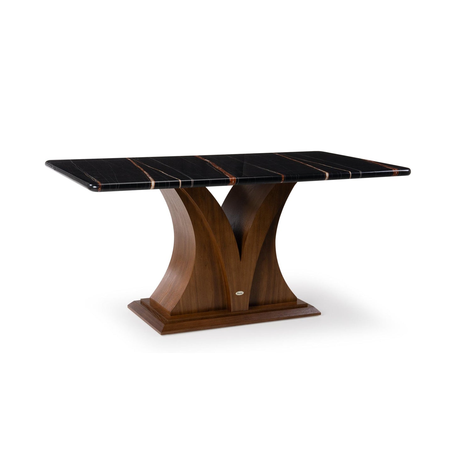 6 Seater Dining Set with Marble Finished Top