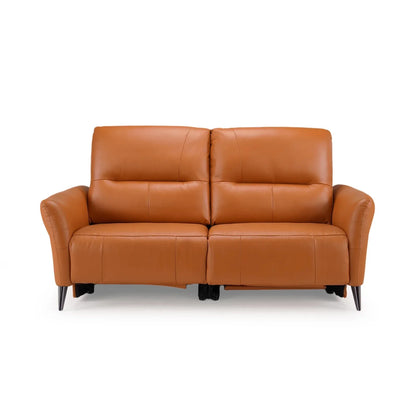 Leather 2 Seater Power Recliner with Charging Ports