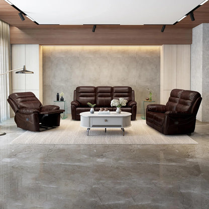 Nappa Aire Leather 1 Seater Recliner with Rocker