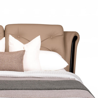 Upholstered King Size Bed with Hydraulic Storage