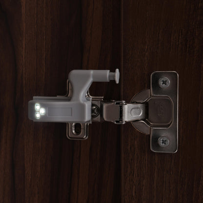 Veneer 4 Door Wardrobe in Walnut Finish