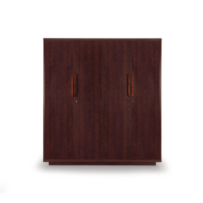 4 Door Wardrobe in Omaha Cherry Finish