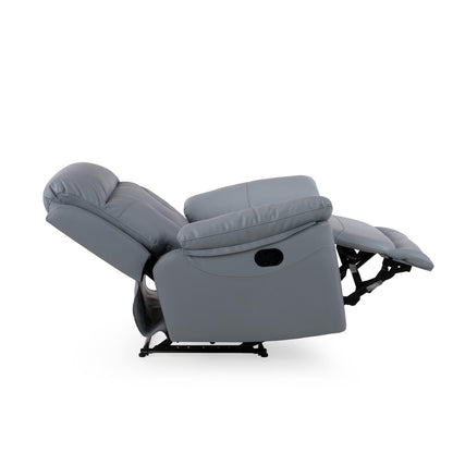 Leatherette 1 Seater Manual Reclining Sofa
