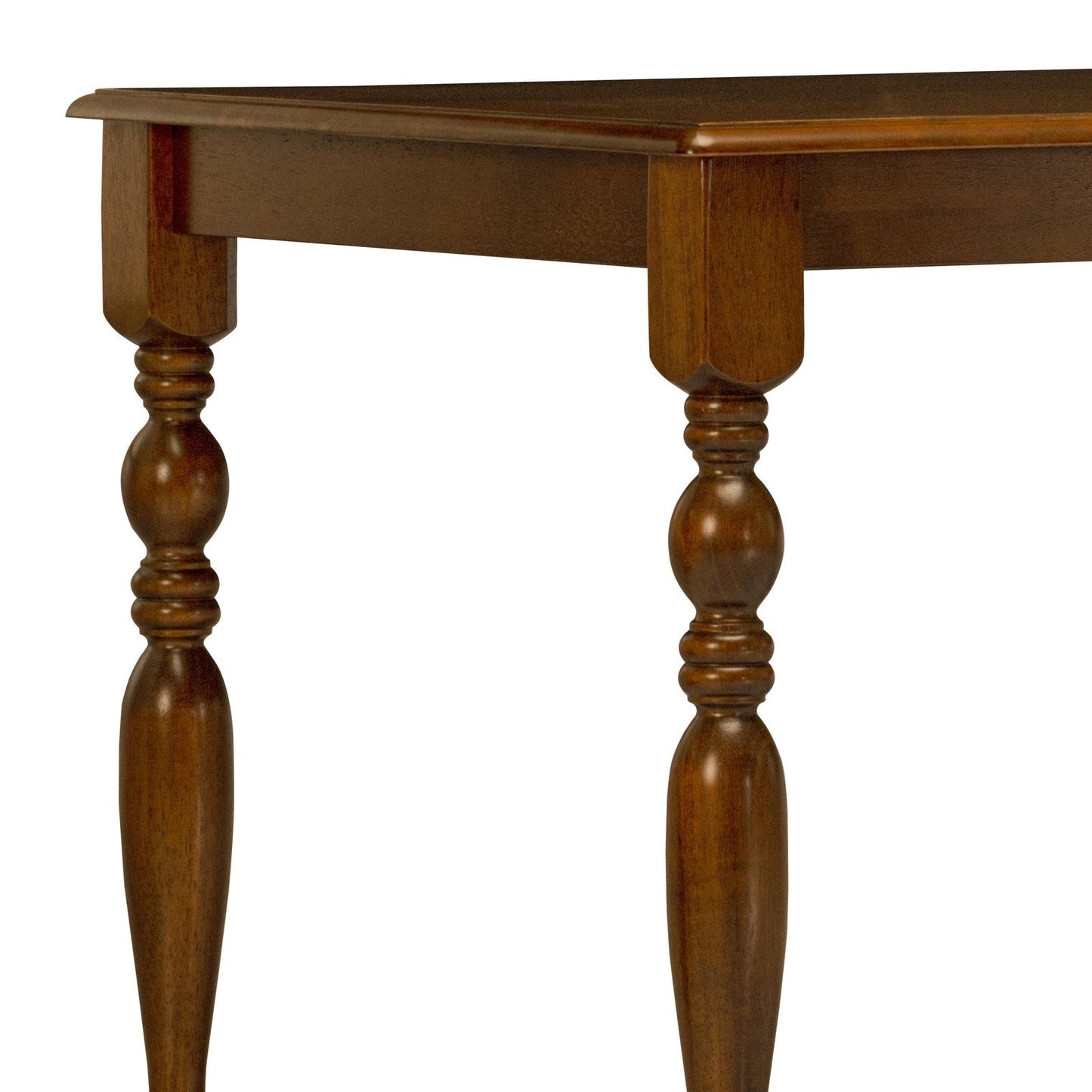 Solid Wood 4 Seater Dining Set in Burnished Oak Finish