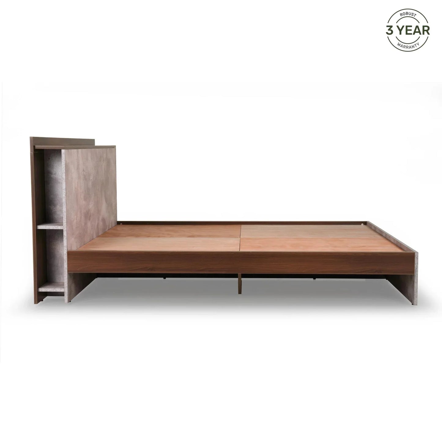 King Size Bed with Storage Headboard