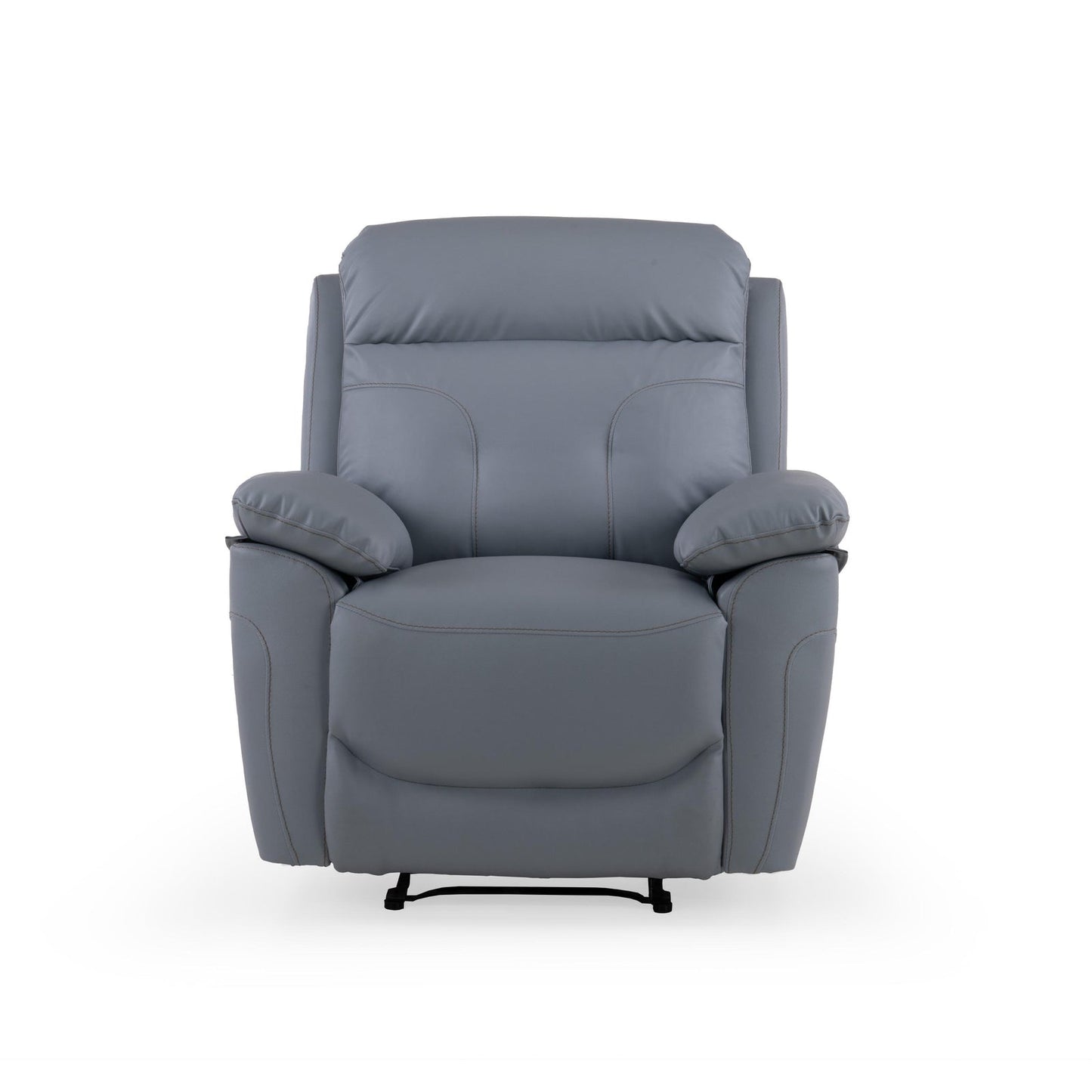 Leatherette 1 Seater Manual Reclining Sofa