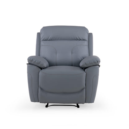 Leatherette 1 Seater Manual Reclining Sofa