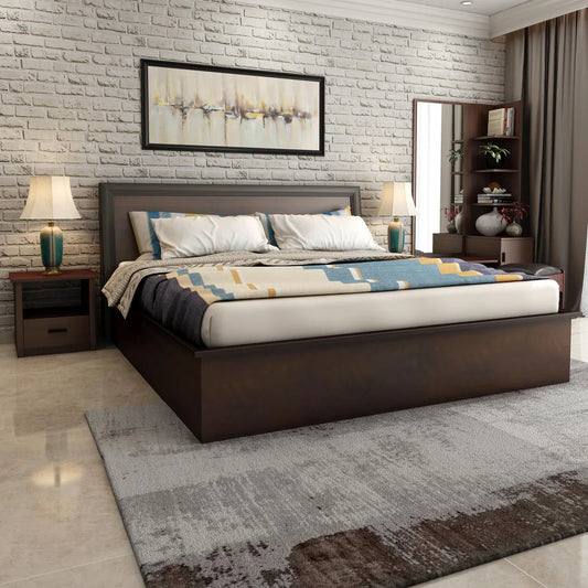 Queen Size Bed with Hydraulic Storage