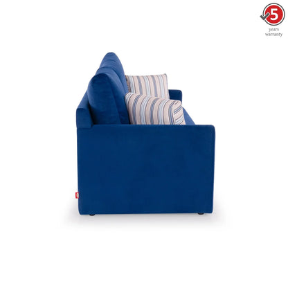 Corduroy Sofa Cum Bed in Midnight Blue