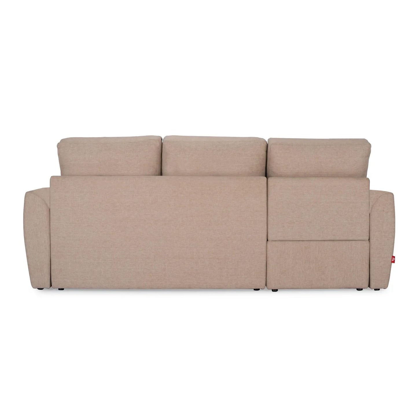 Fabric Sofa Cum Bed with Storage Chaise