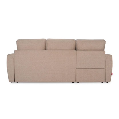 Fabric Sofa Cum Bed with Storage Chaise