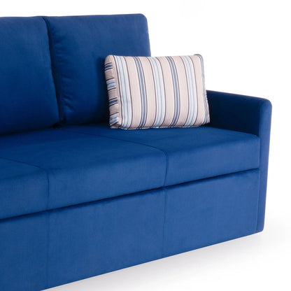 Corduroy Sofa Cum Bed in Midnight Blue