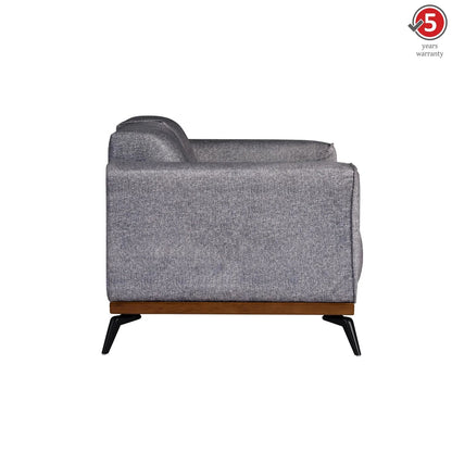 Velvet 2 Seater Sofa in Thunder Grey