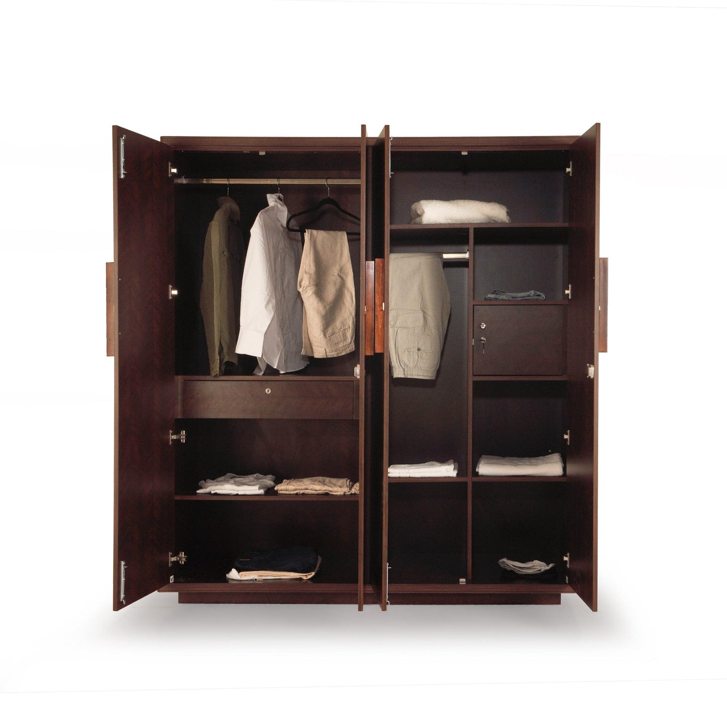 4 Door Wardrobe in Omaha Cherry Finish