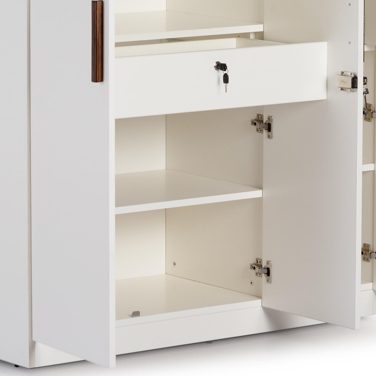 3 Door Wardrobe in Frosty White