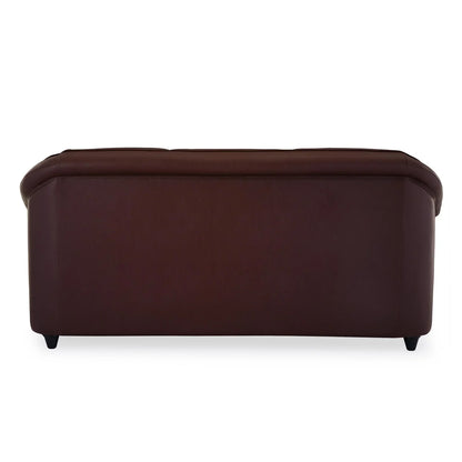 Leatherette 3 Seater Sofa in Cocoa Brown