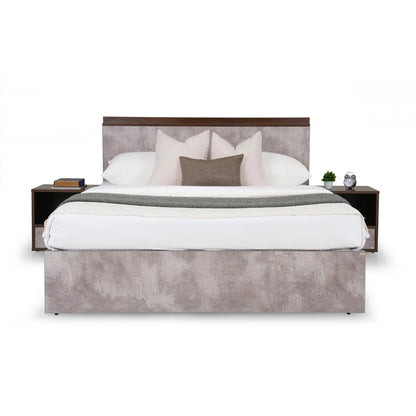 King Size Bed with Storage Headboard