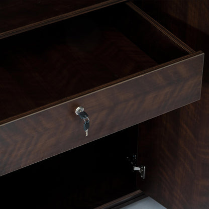 4 Door Wardrobe in Omaha Cherry Finish