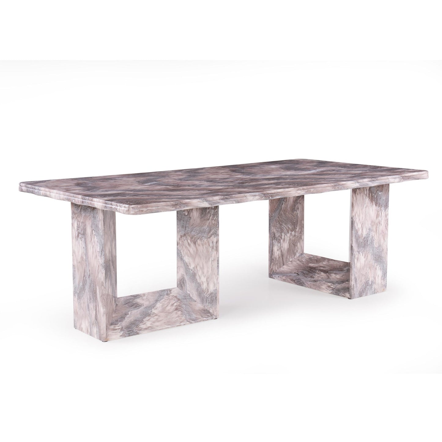 8 Seater Dining Set with Marble Finished Top