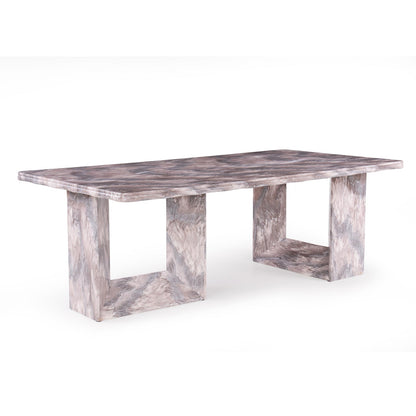 8 Seater Dining Set with Marble Finished Top