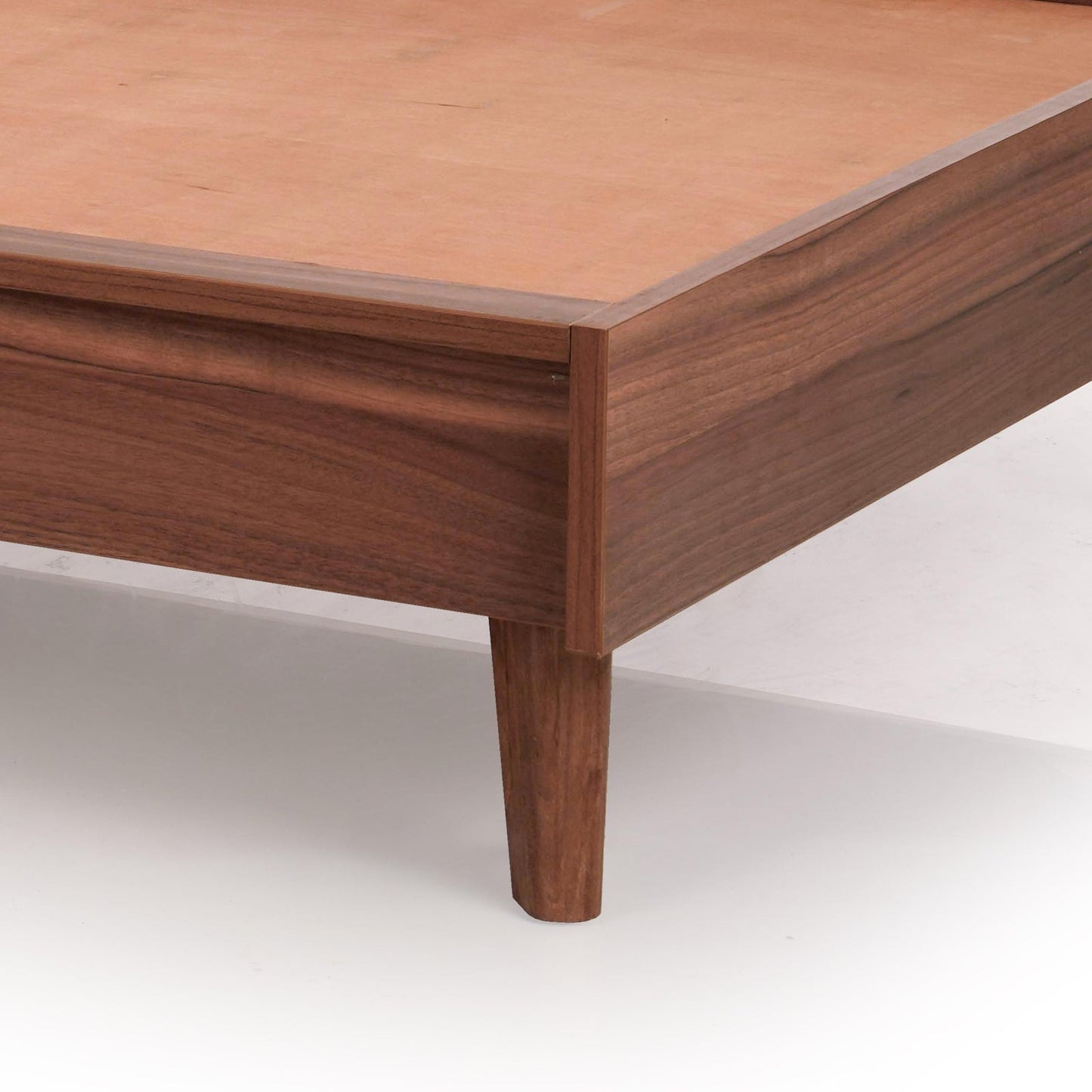 Single Bed in Walnut Finish with LED Light